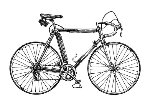 Fototapeta illustration of racing bicycle
