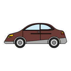 Fototapeta premium Sedan car vehicle icon vector illustration graphic design