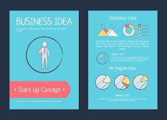 Business Idea Startup Concept Vector Illustration