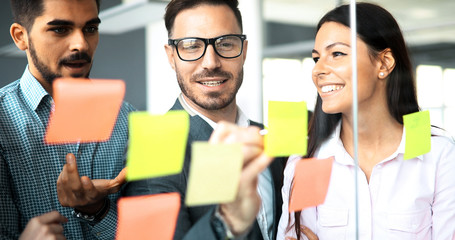 Business coworkers discussing new ideas