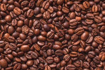 Coffee beans background