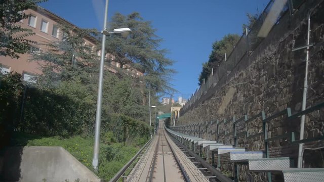 The Funicular de Vallvidrera in Barcelona, Catalonia, Spain