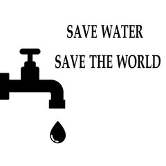 Water faucet isolated on white photo-realistic vector illustration