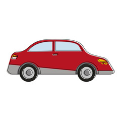 Plakat Sedan car vehicle icon vector illustration graphic design