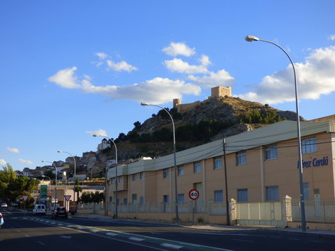 Castalla. Pueblo de interior de Alicante en la Comunidad Valenciana, Espa&ntilde;a.