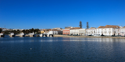 Fototapeta premium Beautiful panorama of Tavira town in Algarve, Portugal.