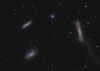 The Leo Triplet - Galaxy Group in the Constellation Leo