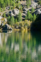Laguna de Aguas Negras, río Borosa, en el parque natural de Cazorla, Segura y Las Villas.