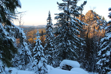 Russia.Siberia.Krasnoyarsk pillars.The First Post