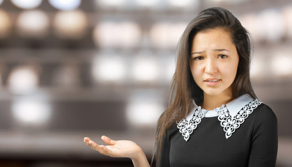 Portrait of a sad and depressed woman