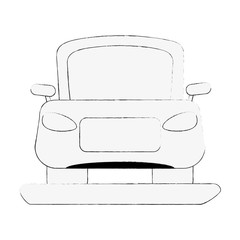 Car frontview vehicle icon vector illustration graphic design