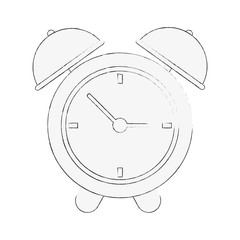 Classic alarm clock icon vector illustration graphic design