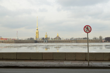 Embankment of the river Neva.