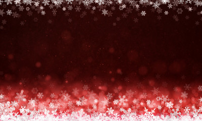 Merry Christmas -  snowflakes background ( xmas , holiday , new year )