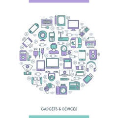 Gadget and devices concept