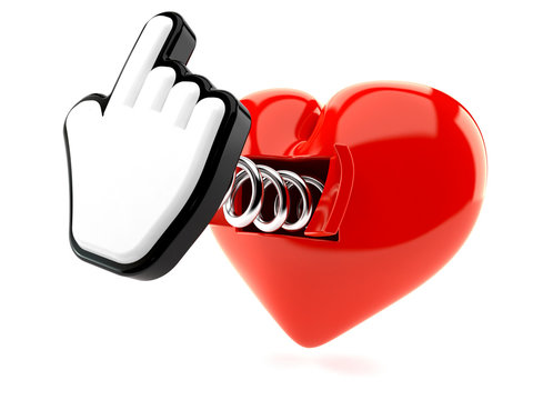 Heart with cursor