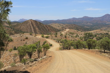 Impressions of unpaved outback roads of australia
