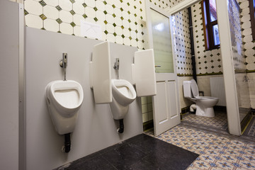 urinal and toilet