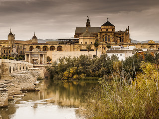Obraz premium Mezquita catedral y rio