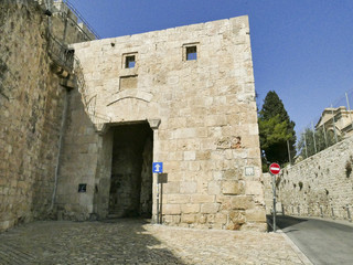 Zion Gate (Sion Gate), Mount Zion, Jerusalem
