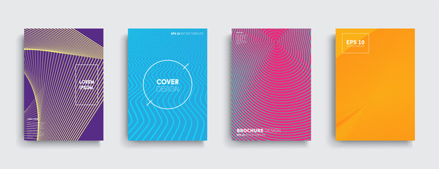 Vector cover designs. Future Poster template.