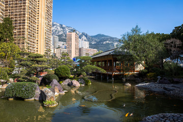 Japanese garden in Monte Carlo