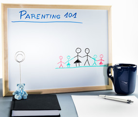 A whiteboard used for parenting classes and sex education in highschool and university - 183233855