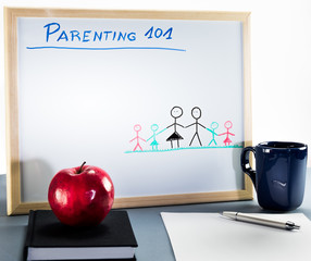 A whiteboard used for parenting classes and sex education in highschool and university - 183233864