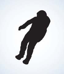 Cosmonaut. Vector drawing