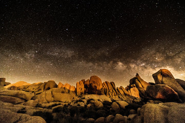 Fototapeta premium Milky Way Jumbo Rocks