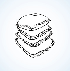Pillow. Vector drawing
