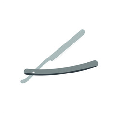 Straight razor icon. Vector illustration
