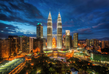 Kuala Lumpur Skyline Malaysia - Powered by Adobe