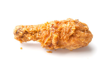 Fried chicken isolated on white background