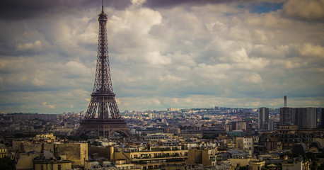 Torre Eiffel desde el Arco del Triunfo, Paris