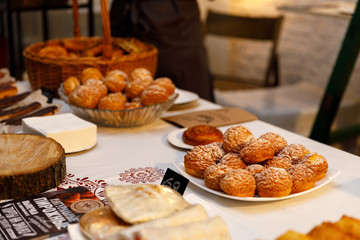 2 December, 2017, Loft Space 18/46, Saint-Petersburg. Hygge Festival. Buns scones, a showcase of bakery