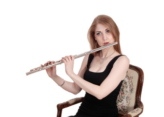 Close up of woman playing the flute © 80Feierabend