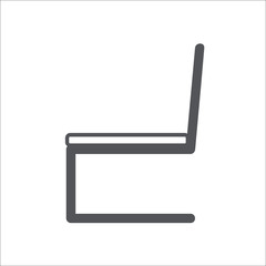 Chair icon.  illustration