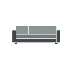 Sofa icon.  illustration