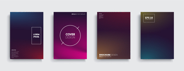 Vector cover designs. Future Poster template.