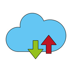 Cloud computing symbol icon vector illustration graphic design