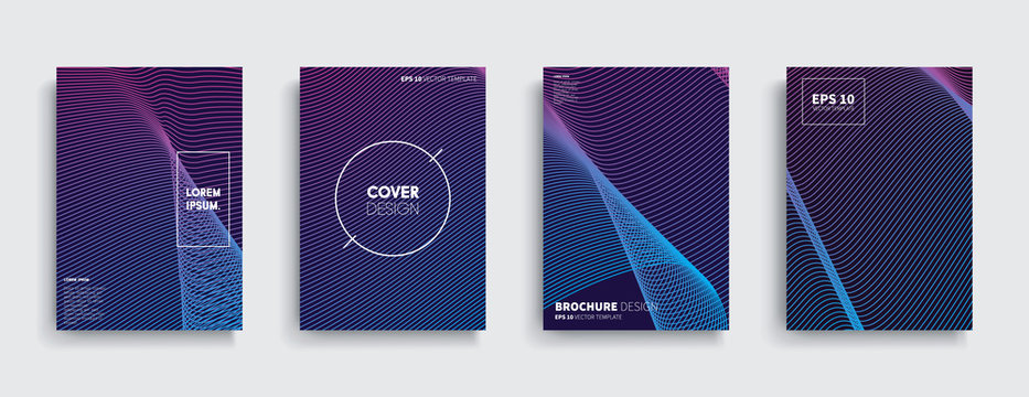 Vector cover designs. Future Poster template.