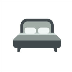 Bed icon.  illustration