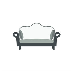 Sofa icon.  illustration