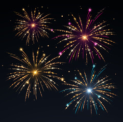 Fototapeta premium Feux d'artifice