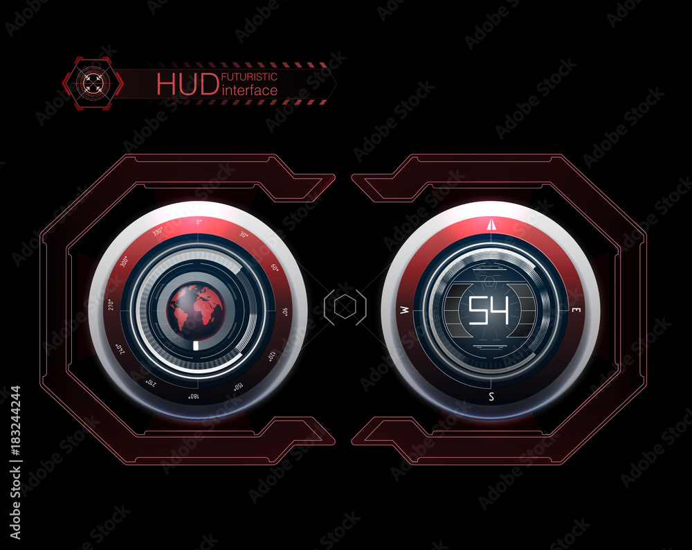Poster hud dashboard. abstract virtual graphic touch user interface. futuristic user interface hud and info