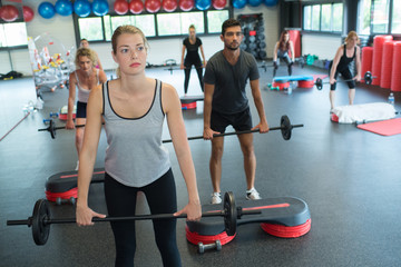 Exercise class using weights
