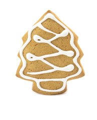 gingerbread сhristmas cookie shaped as a Christmas tree