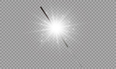 Christmas sparkler set. Vector eps10