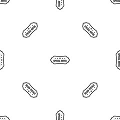 Special offer label pattern seamless black